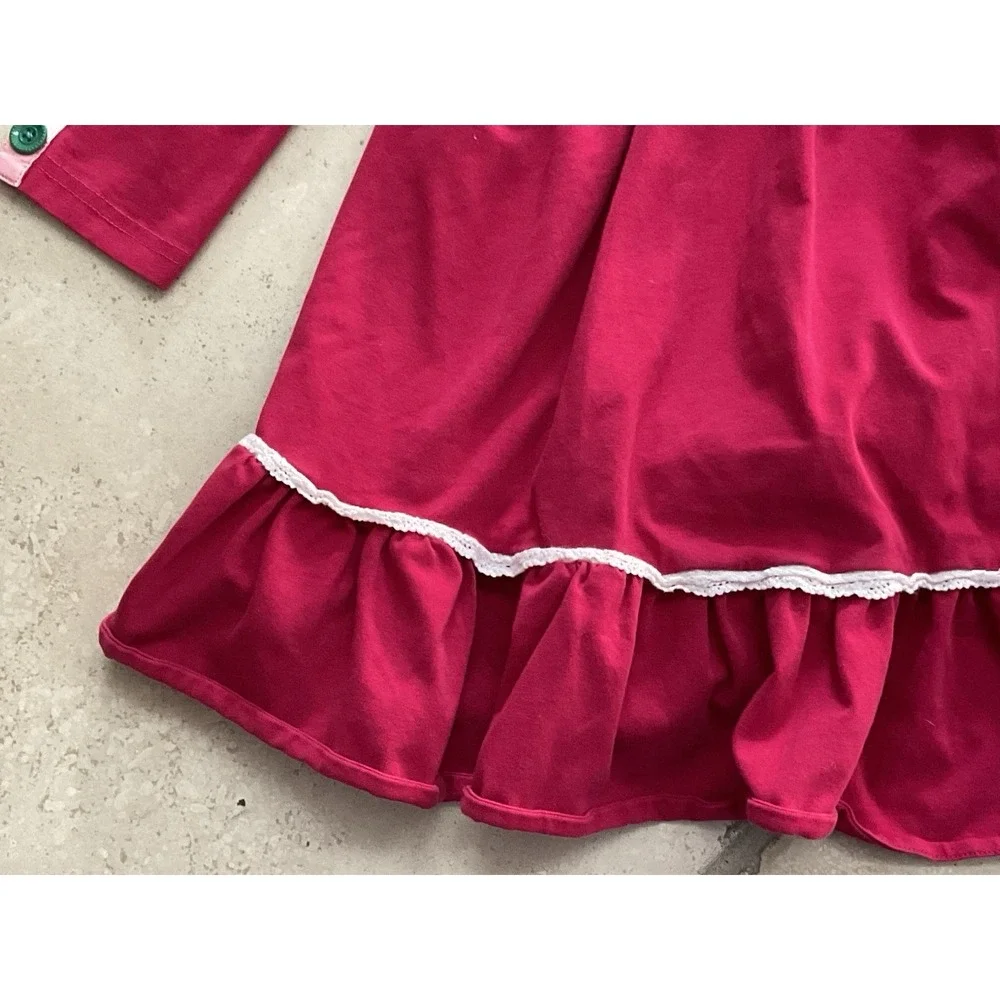 Matilda Jane Dress Red‎ Size 6 Ruffle Cotton Girls